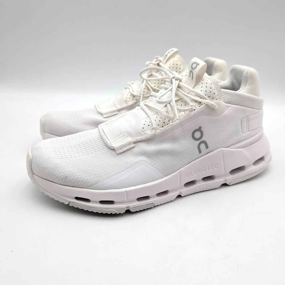 On Running Cloudnova 2 Running Sneakers Shoes Men's All White Size US11 EU45